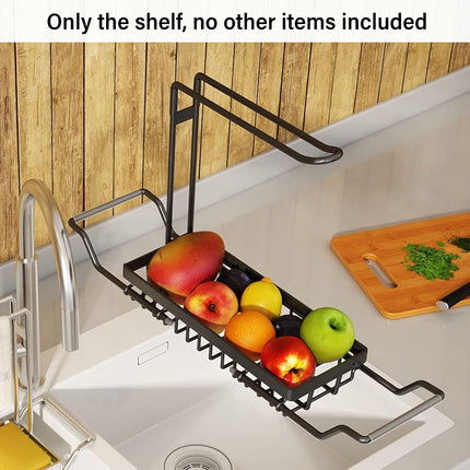 Adjustable Stainless Sink Rack Sponge Holder Dish Cloth Storage Organizer Use
