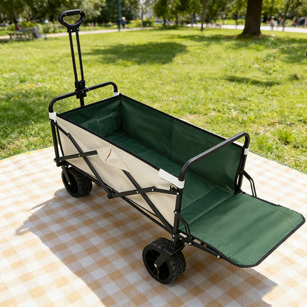 Foldable Outdoor Camping Wagon Cart for Beach Garden Utility Trolley/Wheels
