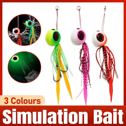 Luminous Fishing Lures Glow Fake Lures Bright Artificial Baits for Night Fishing