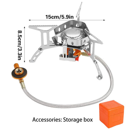 Outdoor Camping Portable Triangle Stove Stainless Steel High Heat Output Durable