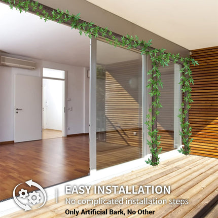 Simulation of Tree Bark Water Pipe Cover Decoration Realistic Texture Home Use