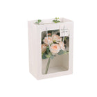 25x Thick Gift Bags with Transparent Window for Valentines Day Bouquets and Gift