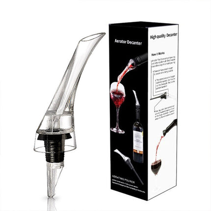 2PCS Portable Wine Decanter Dispenser Aerator Bottle Pourer Set for Party Travel