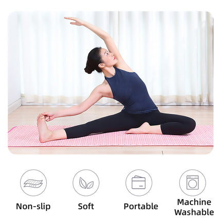 Sports Fitness Ultra Fine Fiber Sweat-Absorbent Diamond Pattern Yoga Towel