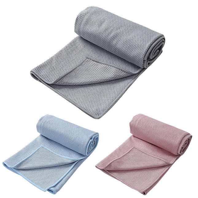 Sports Fitness Ultra Fine Fiber Sweat-Absorbent Diamond Pattern Yoga Towel