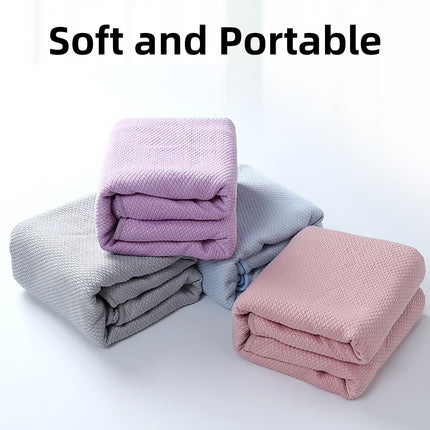 Sports Fitness Ultra Fine Fiber Sweat-Absorbent Diamond Pattern Yoga Towel