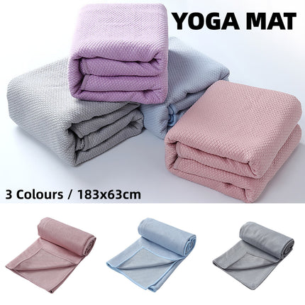 Sports Fitness Ultra Fine Fiber Sweat-Absorbent Diamond Pattern Yoga Towel