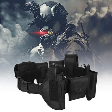 10 in 1 Multifunction Utility Waist Belt with Pouches for Outdoor and Work Use