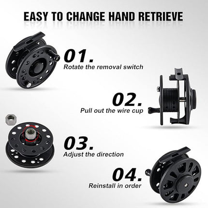 Plastic Front Wheel Fishing Gear Fly Fishing Tool Lightweight Fishing Accessory