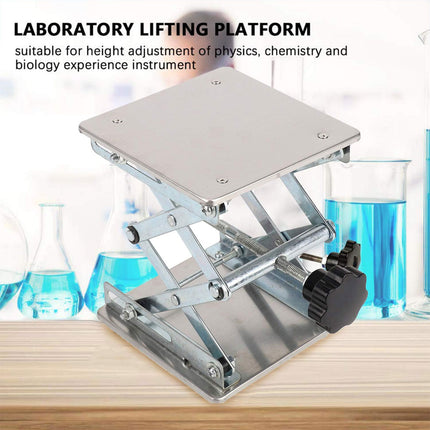 Lifting Platform Stainless Steel Manual Control Stand 10x10CM Adjustable Tool