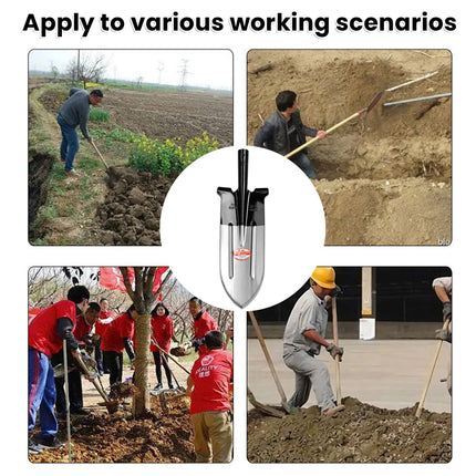 Manganese Steel Shovel Head Heavy Duty for Outdoor Farming Planting Soil Moving