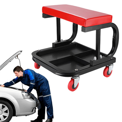 Multifunctional Movable Car Repair Stool 360° Swivel Wheels for Garage Workshop
