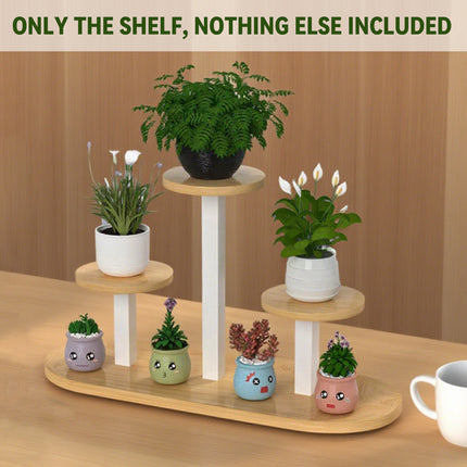 Desktop Window Sill Multi-Tier Plant Stand Shelf Sturdy Space-Saving Home Office