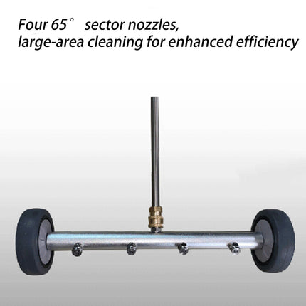High Pressure Washer Surface Cleaner Attachment For Floor Car Chassis Cleaning