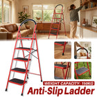 5 Step Folding Ladder Anti-Slip 150kg Load Capacity Durable Platform Step Ladder