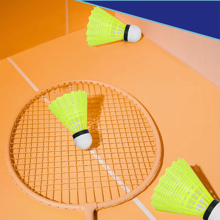 12PCS Badminton Training Set Durable Feather Shuttlecocks for Sports Practice