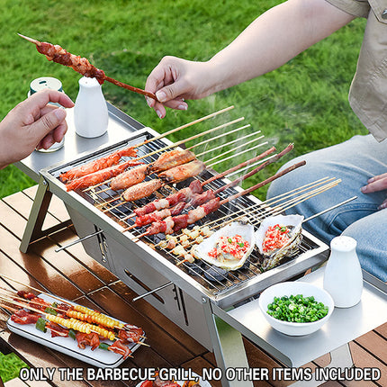 Stainless Steel Folding Barbecue Grill For Home Use Portable Folding Style