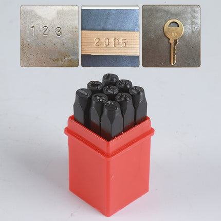 Punch Stamp Set 4MM Steel Letter Number Stamping Tool Kit For Metal Leather Wood