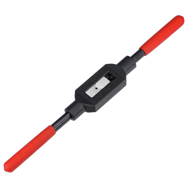 Precision Tap Wrench Adjustable M4-M12 T-Bar Black Red 285mm for Workshop DIY