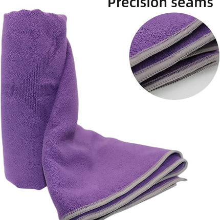 Portable Yoga Blanket with Body Position Line Non Slip Soft for Home Gym Studio