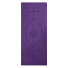 Portable Yoga Blanket with Body Position Line Non Slip Soft for Home Gym Studio