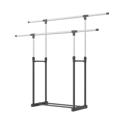 Clothes Drying Rack Adjustable Height Telescopic Stable Base Space-Saving