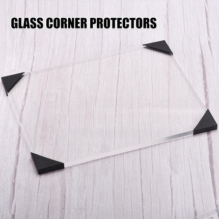 100PCS Glass Corner Protectors Easy to Use Durable for Windows Furniture Edges