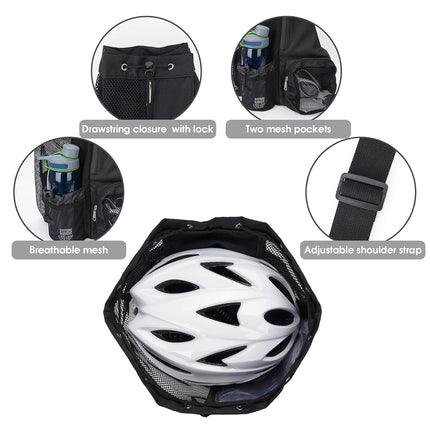 Mesh Drawstring Backpack Lightweight Sports Bag for Gym Swimming Beach Use