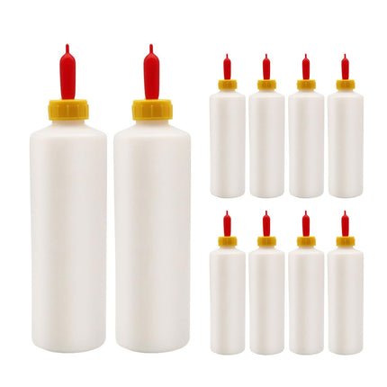 Animal Feeding Bottle Set 20PCS 400ml Plastic Goat Piglet Milk Feeder Tools