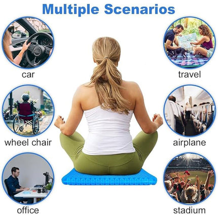 Office Seat Cushion Silicone Honeycomb Cooling Pad Breathable Pressure Relief