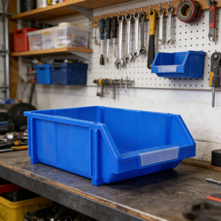 2 Pcs Thickened Slanted Plastic Storage Box for Screws Nuts Crafts Storage Use