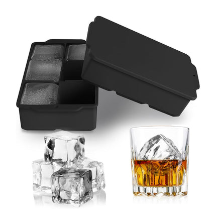 Large Silicone Ice Cube Tray Food Grade Mould for Whiskey Block Maker Kitchen