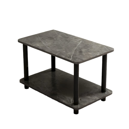 2 Tier Narrow Table Space Saving for Bedroom Living Room Side Table Organizer
