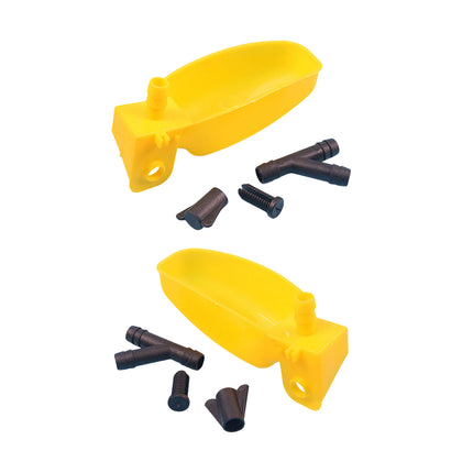 Bird Water Dispenser Set 12PCS Plastic Feeder Cups for Quail Pigeon Cage Bowl