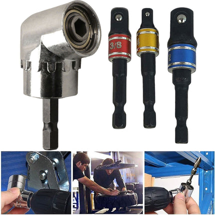 Socket Adapter Set Hex Shank to 1/4in 3/8in 1/2in Impact Driver Drill 3pcs