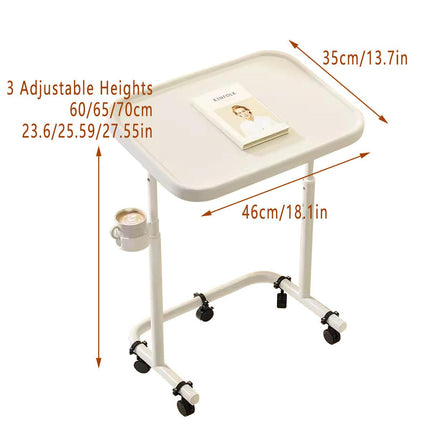 Adjustable Mobile Laptop Desk Computer Table Stand Portable Bedside Study Desk