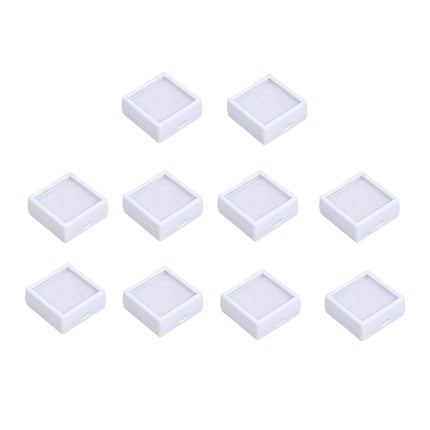 Glass Cover Transparent Bare Stone Box Diamond Acrylic Gem Display Storage Props
