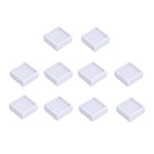 Glass Cover Transparent Bare Stone Box Diamond Acrylic Gem Display Storage Props