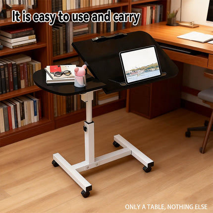 Portable Adjustable Height Laptop Desk Stand Mobile Table For Bed Sofa Office