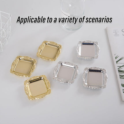 Plastic Square Plates 12pcs Small Reusable Serving Dishes for Party Dinner