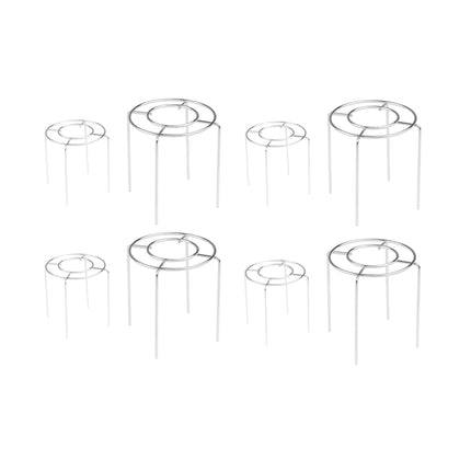 Round Cake Cooling Rack 8PCS Wire Stand 13.5 and 17cm for Baking Pastry Dessert