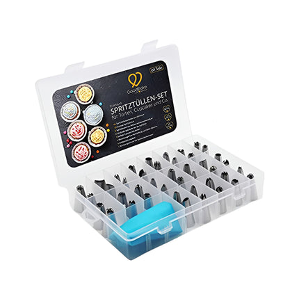 74PCS Piping Nozzle Set Baking Decorating Tools Icing Tips Kit For Cake Cupcake