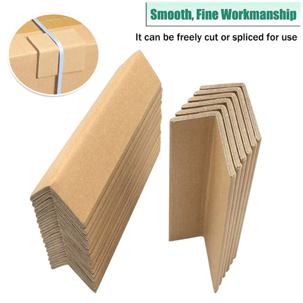 50PCS Brown Kraft Paper Corner Protector Sturdy Durable for Shipping Pack Use