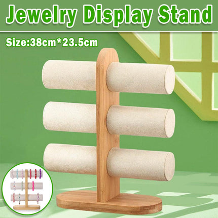 Three Tier Jewellery Display Stand Bracelet Storage Rack Desktop Bracelet Holder