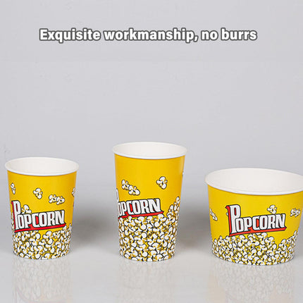 50pcs Popcorn Bucket Paper Cup Cinema KTV Snack Container for Party Movie Night