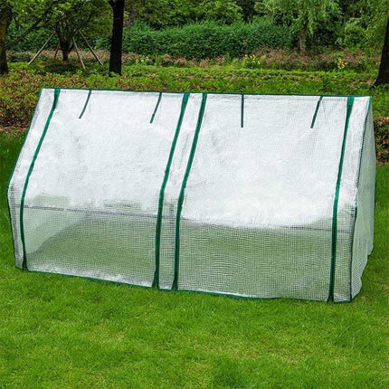 Greenhouse Cover Transparent Grid Garden Conservatory Plant Protection Tent