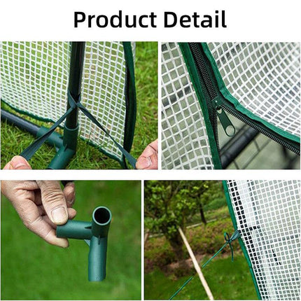 Greenhouse Cover Transparent Grid Garden Conservatory Plant Protection Tent