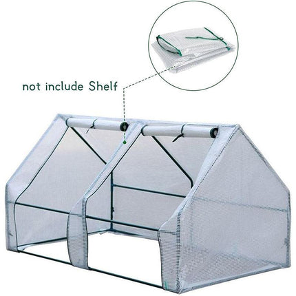 Greenhouse Cover Transparent Grid Garden Conservatory Plant Protection Tent