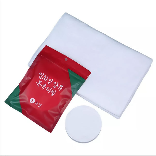 Compressed Pure Cotton Travel Towel Portable Small Square Disposable Washcloth