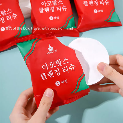 Compressed Pure Cotton Travel Towel Portable Small Square Disposable Washcloth